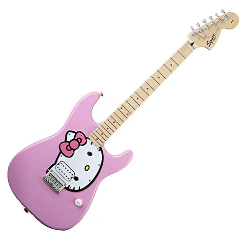 Hello Kitty announced Fender Squire Electronic Guitar A Great Guitar for 