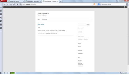 wordpress on localhost