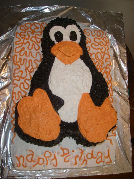 Linux Penguin Cake for Geek