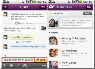 Yahoo-Messenger - Android App to Make Free Video Calls 
